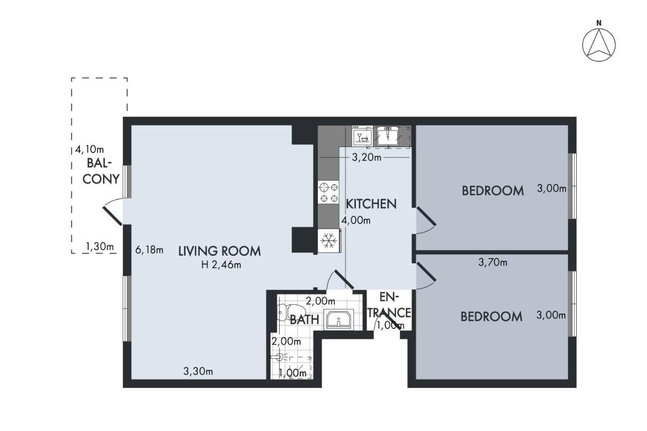 Sanders Charm - Amazing Two-Bedroom Apartment With Shared Garden Копенхаген Екстериор снимка